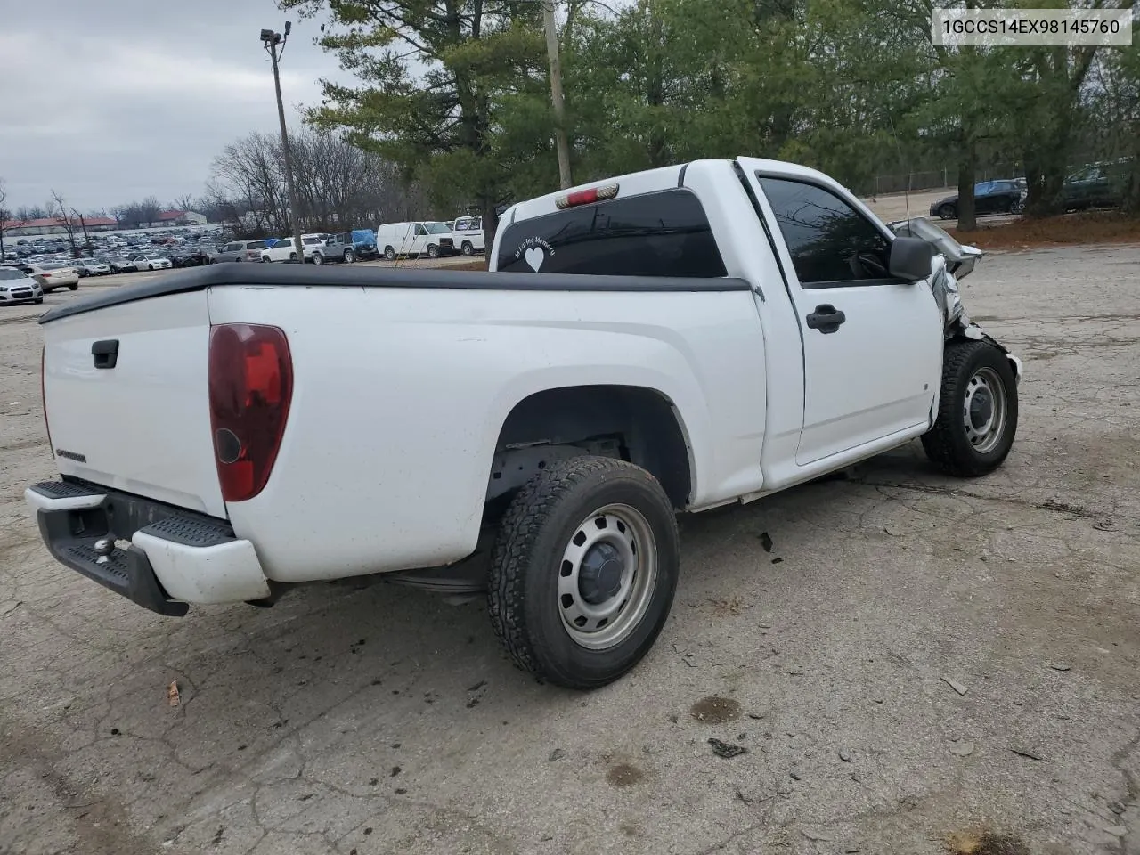 2009 Chevrolet Colorado VIN: 1GCCS14EX98145760 Lot: 82901273