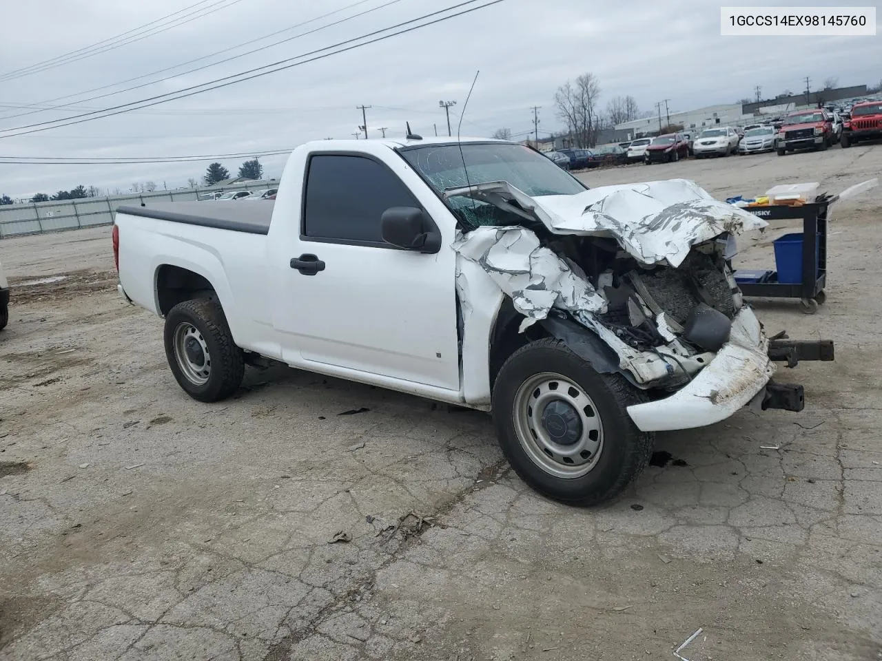 2009 Chevrolet Colorado VIN: 1GCCS14EX98145760 Lot: 82901273