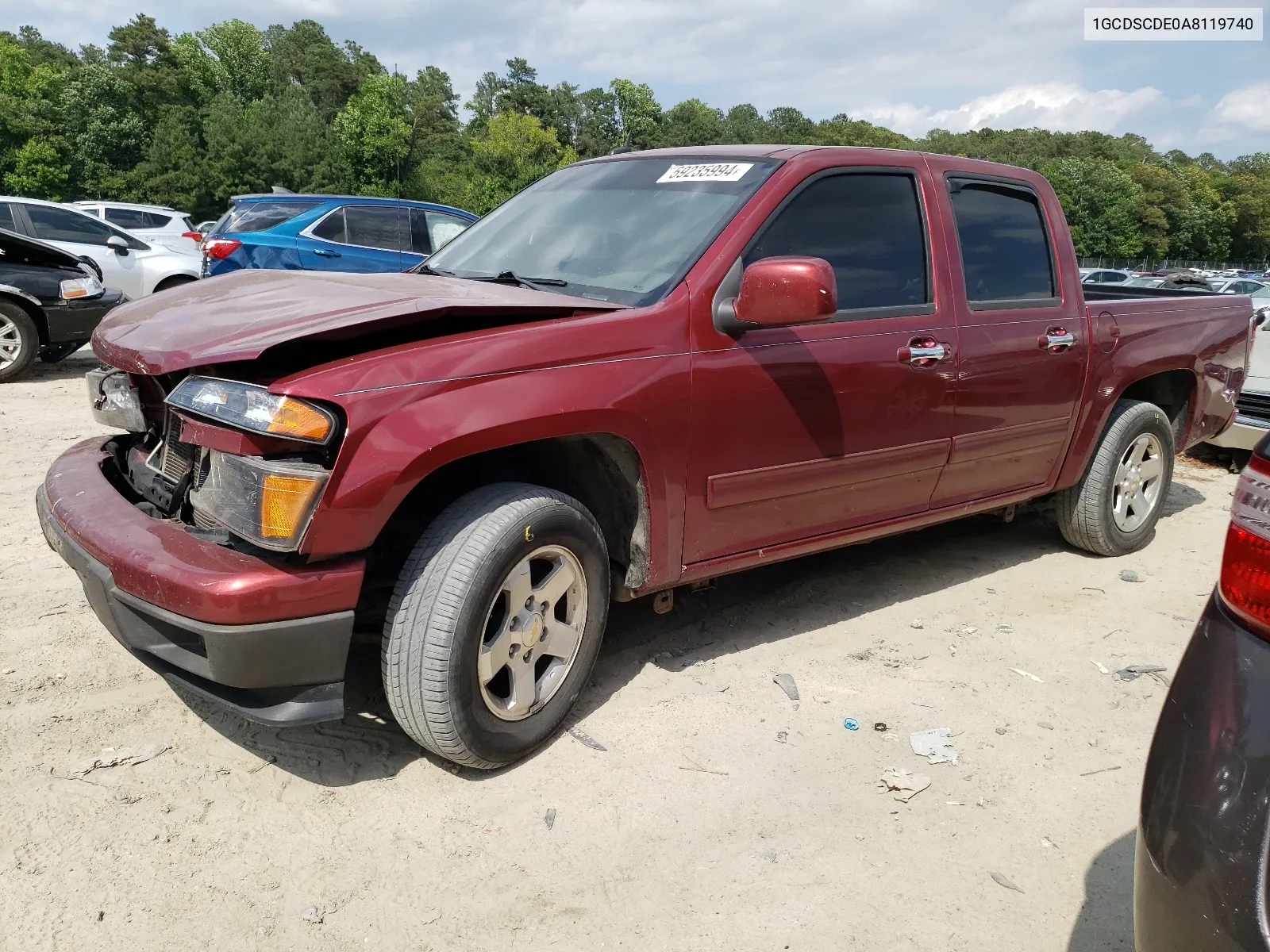 2010 Chevrolet Colorado Lt VIN: 1GCDSCDE0A8119740 Lot: 59235994