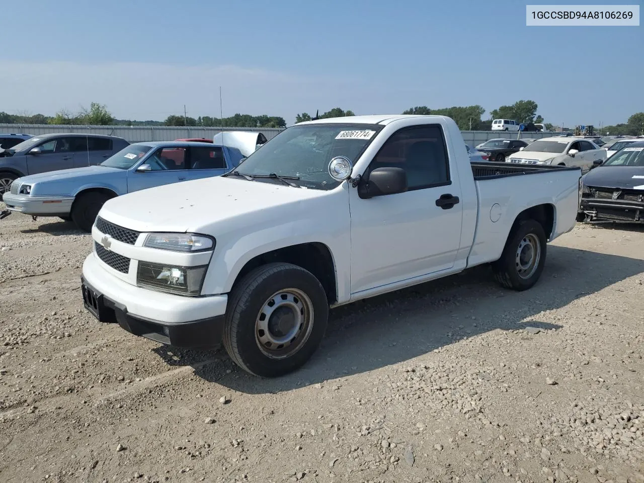 2010 Chevrolet Colorado VIN: 1GCCSBD94A8106269 Lot: 68061774