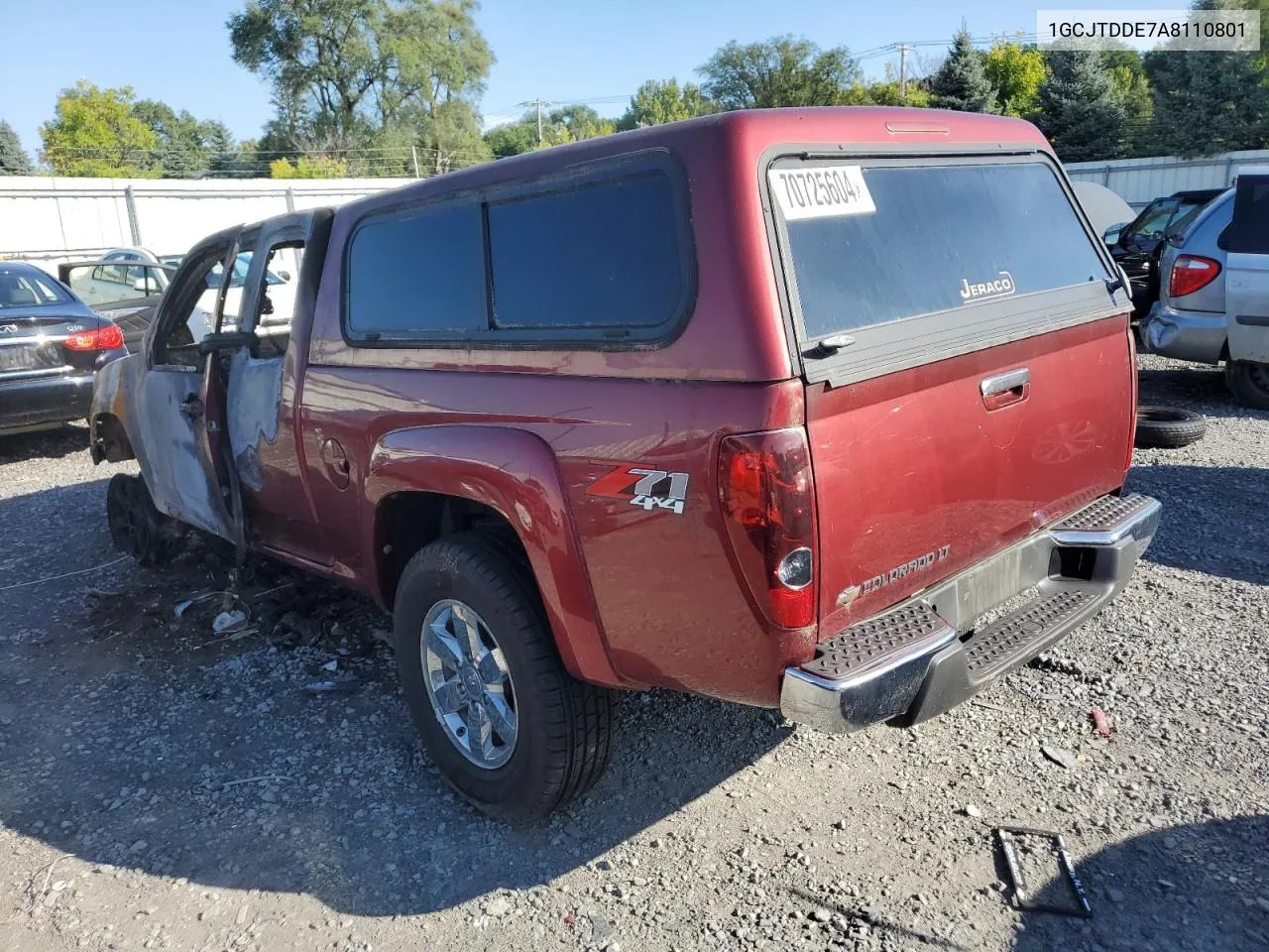 2010 Chevrolet Colorado Lt VIN: 1GCJTDDE7A8110801 Lot: 76064274