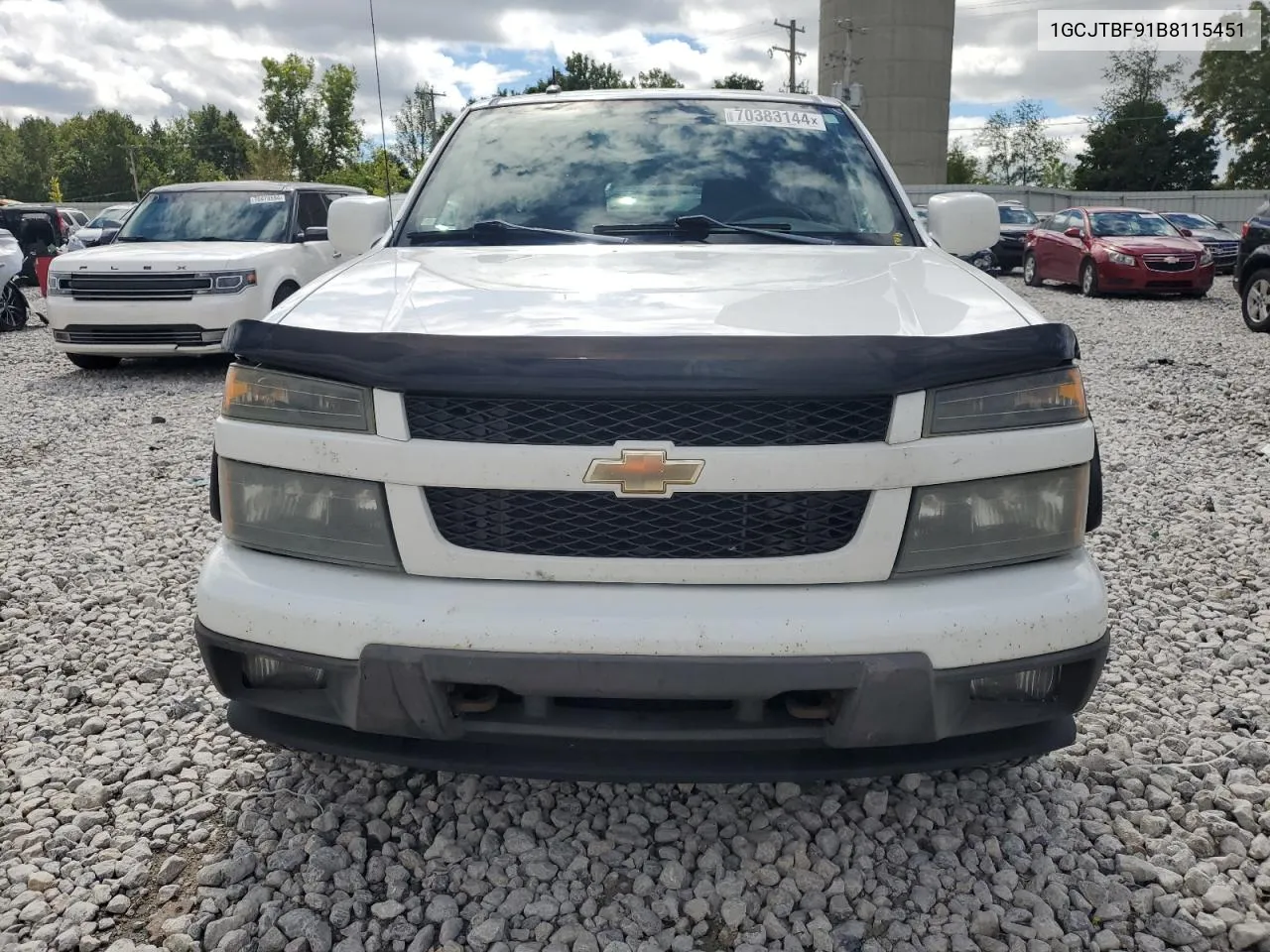 1GCJTBF91B8115451 2011 Chevrolet Colorado