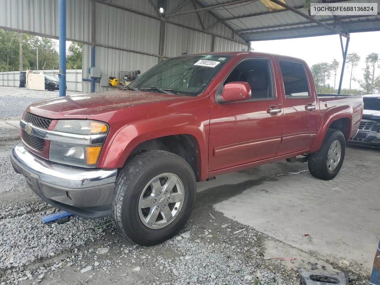 1GCHSDFE6B8136824 2011 Chevrolet Colorado Lt