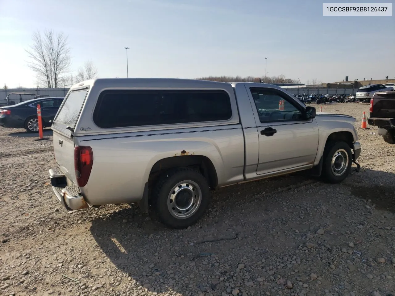 2011 Chevrolet Colorado VIN: 1GCCSBF92B8126437 Lot: 78155584