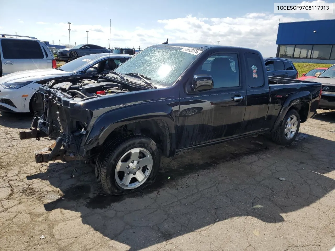 2012 Chevrolet Colorado Lt VIN: 1GCESCF97C8117913 Lot: 51910374