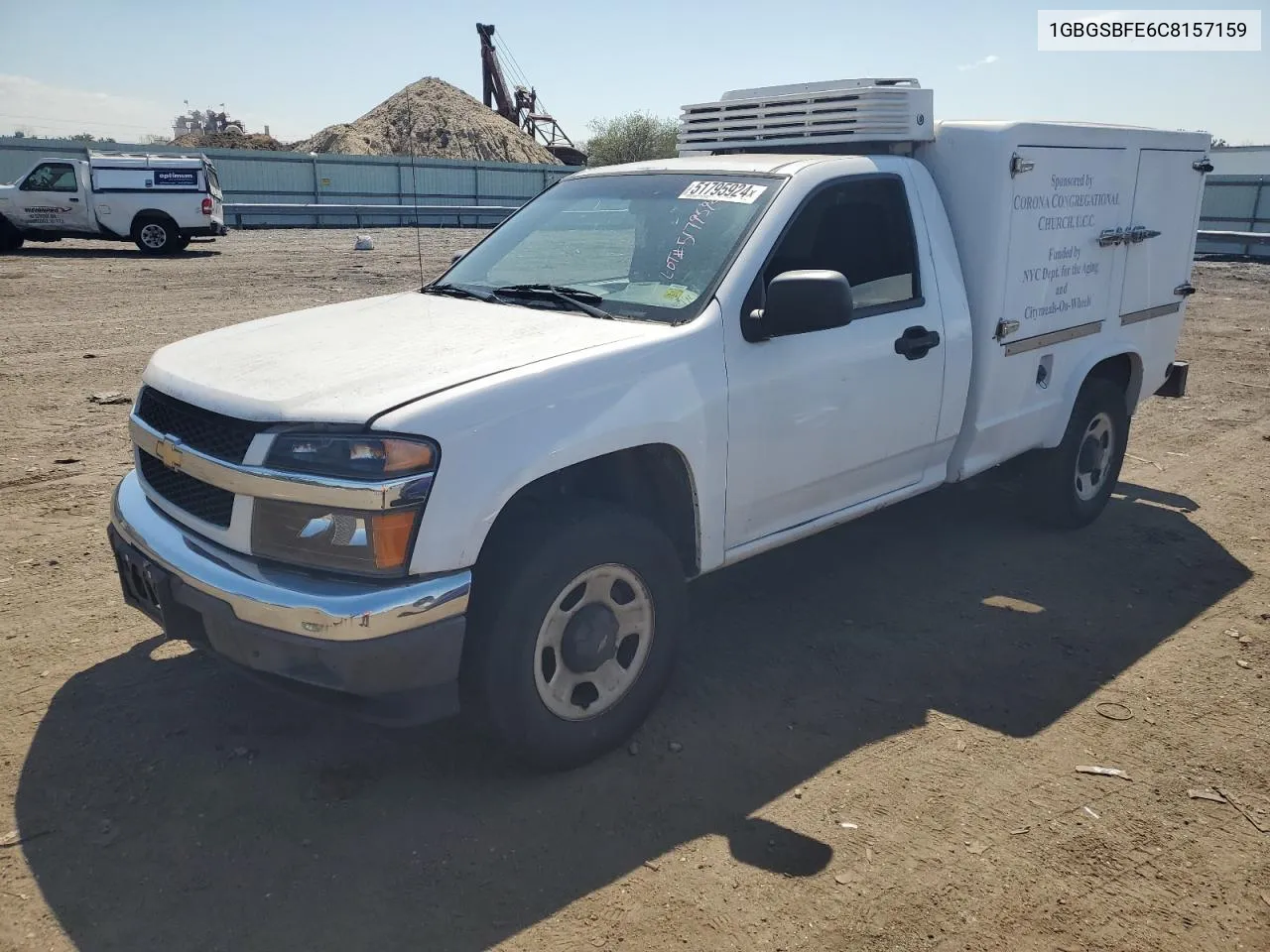 2012 Chevrolet Colorado VIN: 1GBGSBFE6C8157159 Lot: 61534314