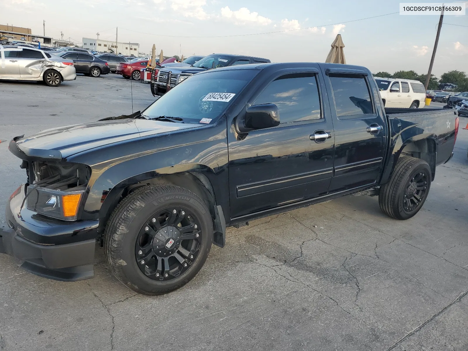 2012 Chevrolet Colorado Lt VIN: 1GCDSCF91C8166309 Lot: 68425454