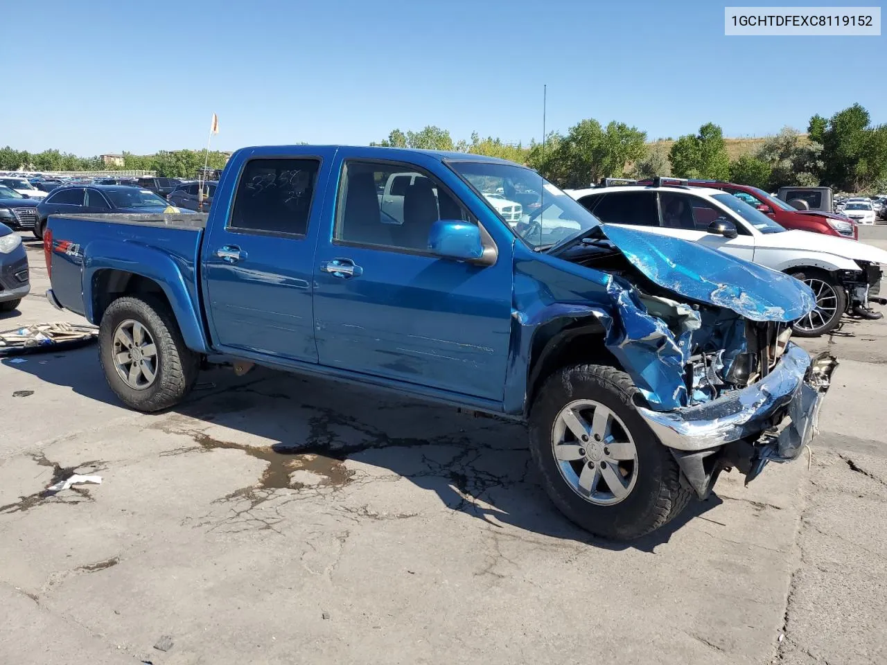 2012 Chevrolet Colorado Lt VIN: 1GCHTDFEXC8119152 Lot: 70637094