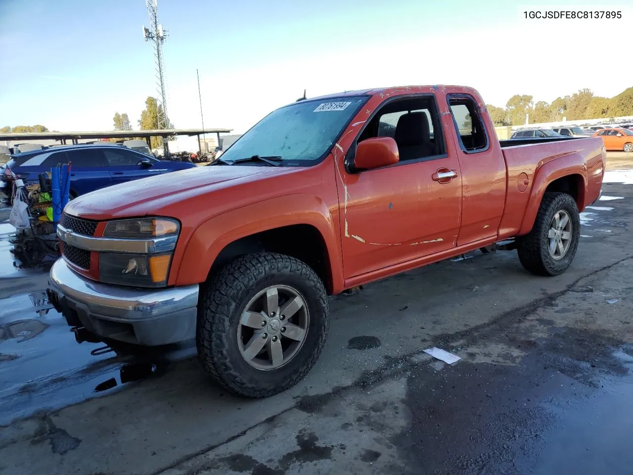 2012 Chevrolet Colorado Lt VIN: 1GCJSDFE8C8137895 Lot: 80761994