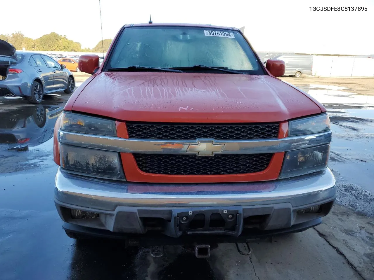 2012 Chevrolet Colorado Lt VIN: 1GCJSDFE8C8137895 Lot: 80761994