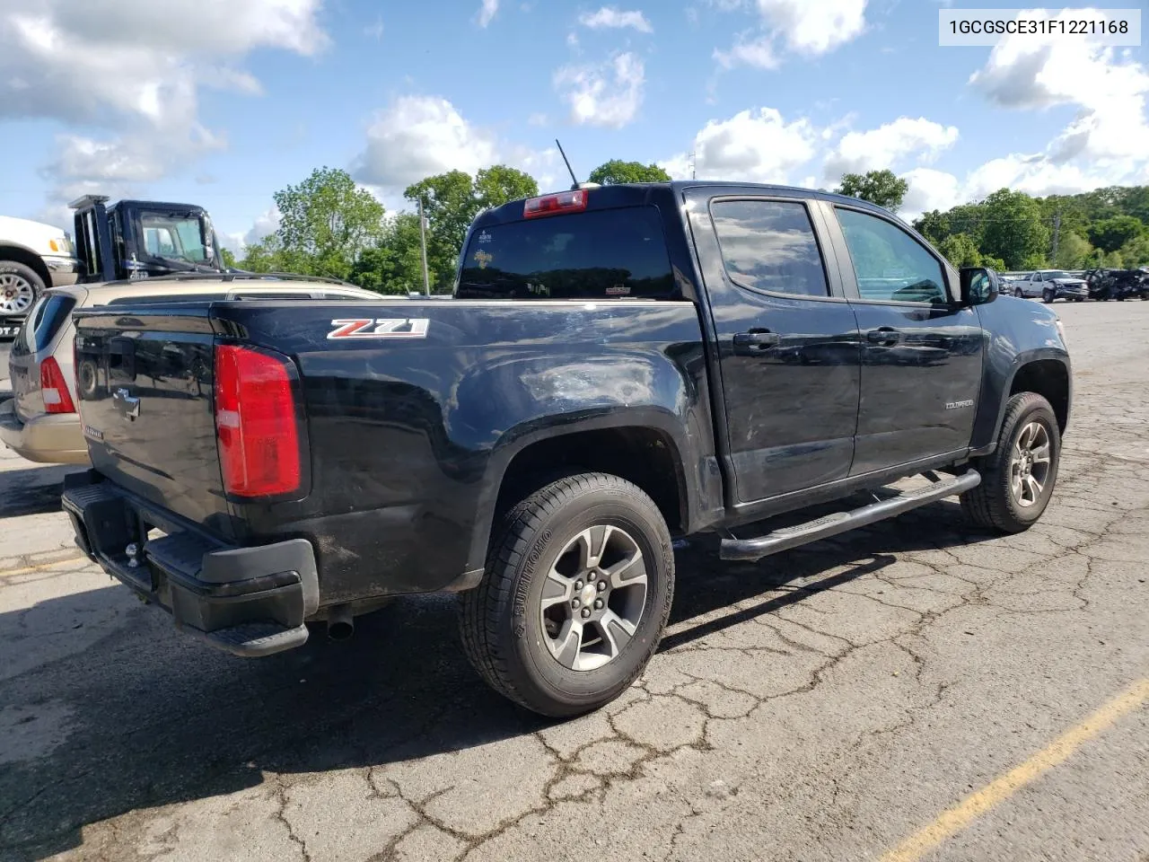 2015 Chevrolet Colorado Z71 VIN: 1GCGSCE31F1221168 Lot: 53867004