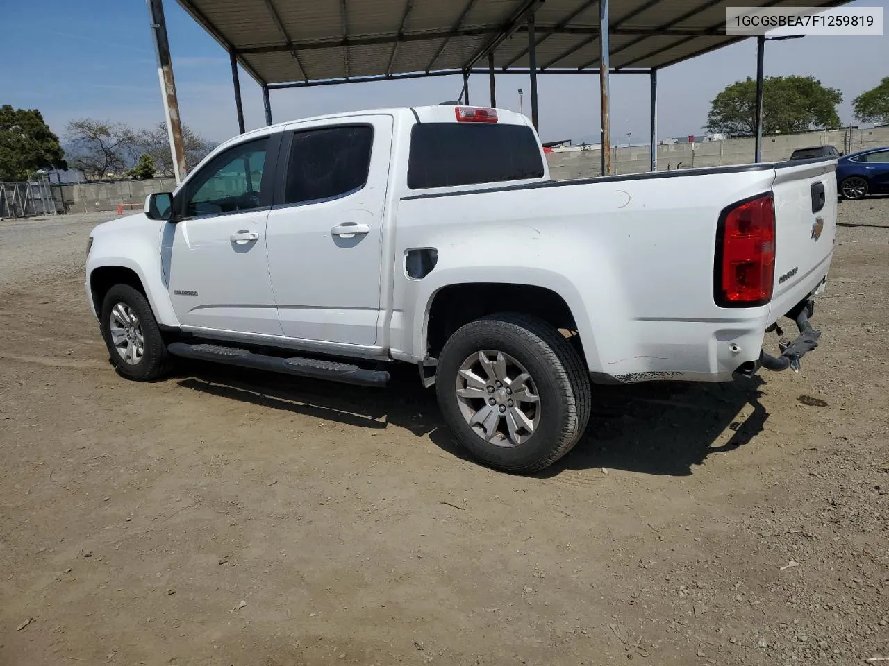 1GCGSBEA7F1259819 2015 Chevrolet Colorado Lt