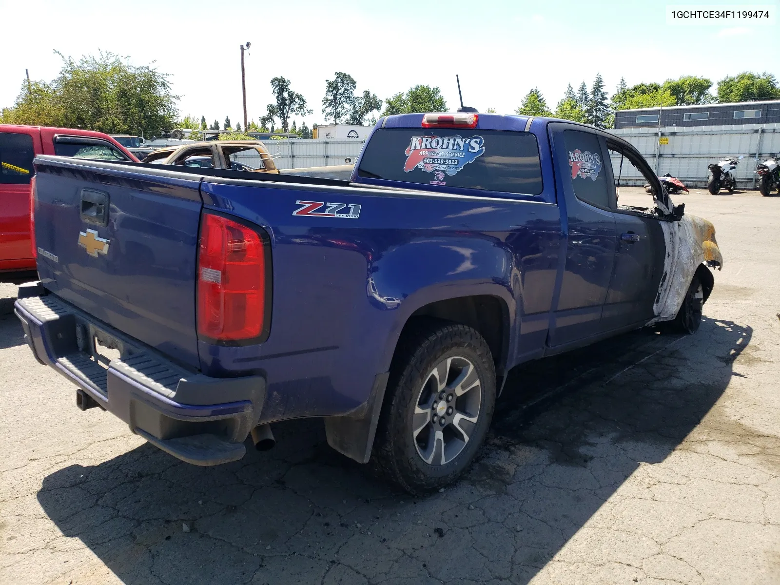 2015 Chevrolet Colorado Z71 VIN: 1GCHTCE34F1199474 Lot: 60718414