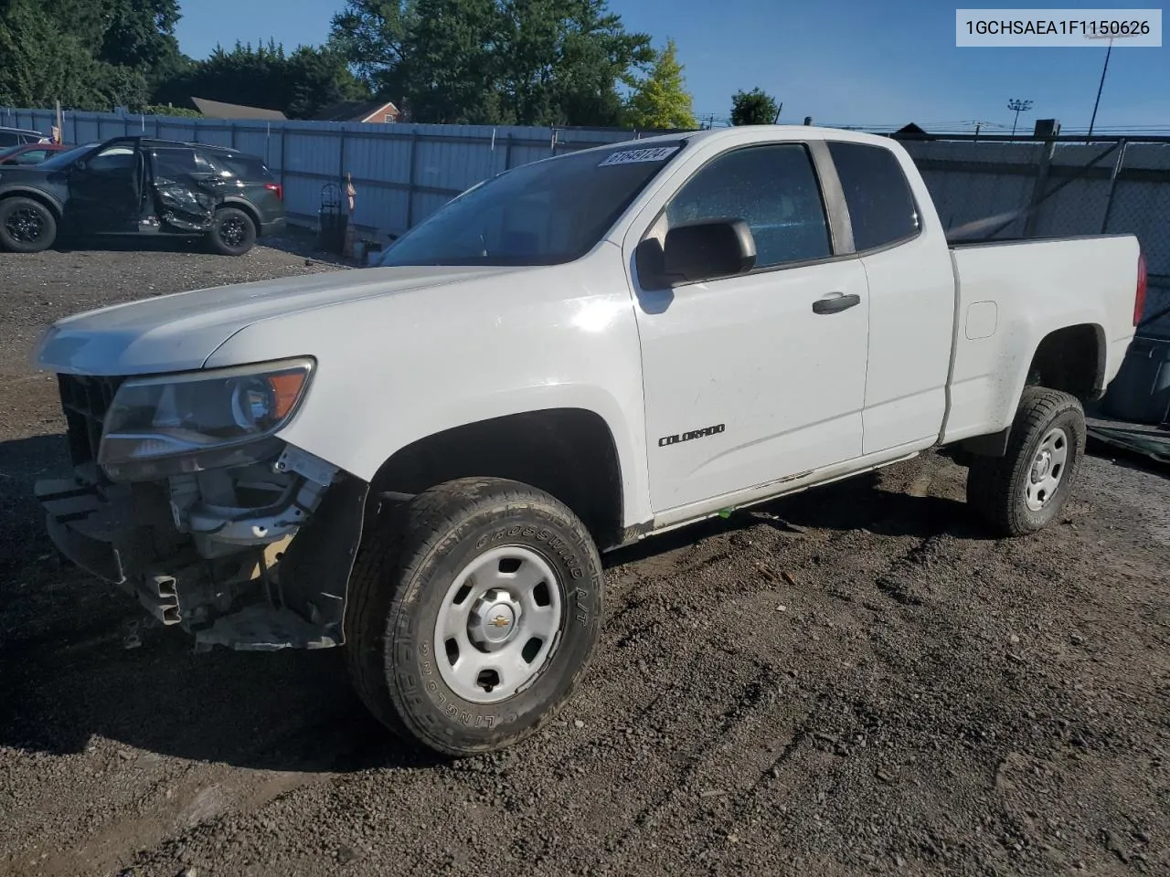 2015 Chevrolet Colorado VIN: 1GCHSAEA1F1150626 Lot: 61649124