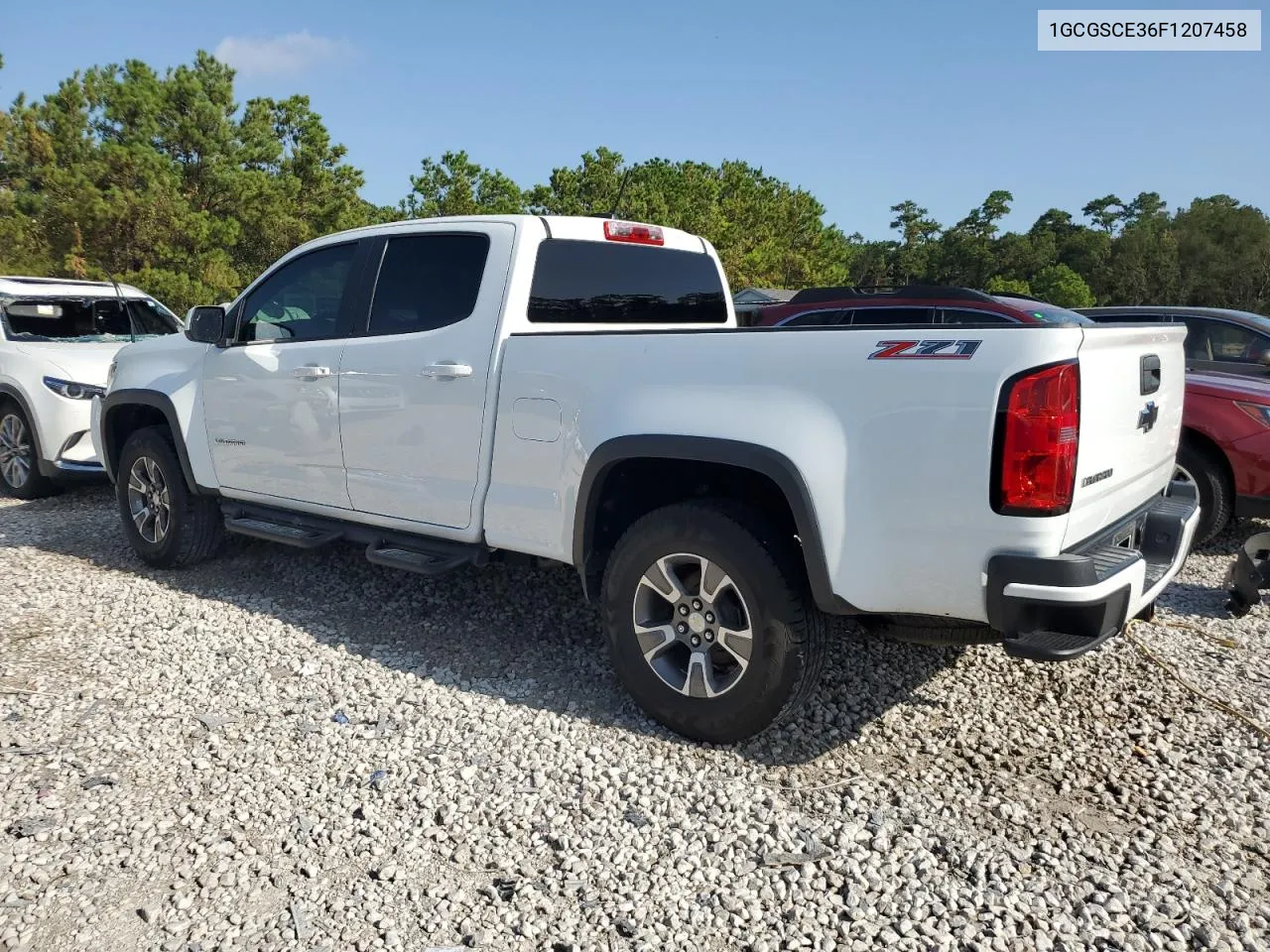 2015 Chevrolet Colorado Z71 VIN: 1GCGSCE36F1207458 Lot: 62916274