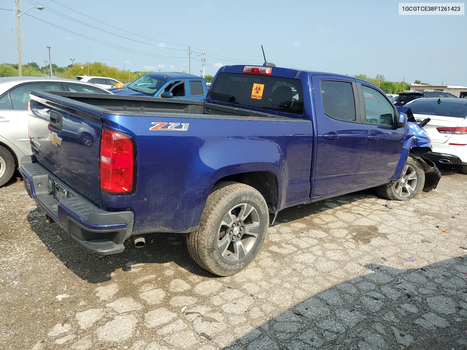 2015 Chevrolet Colorado Z71 VIN: 1GCGTCE38F1261423 Lot: 64624804