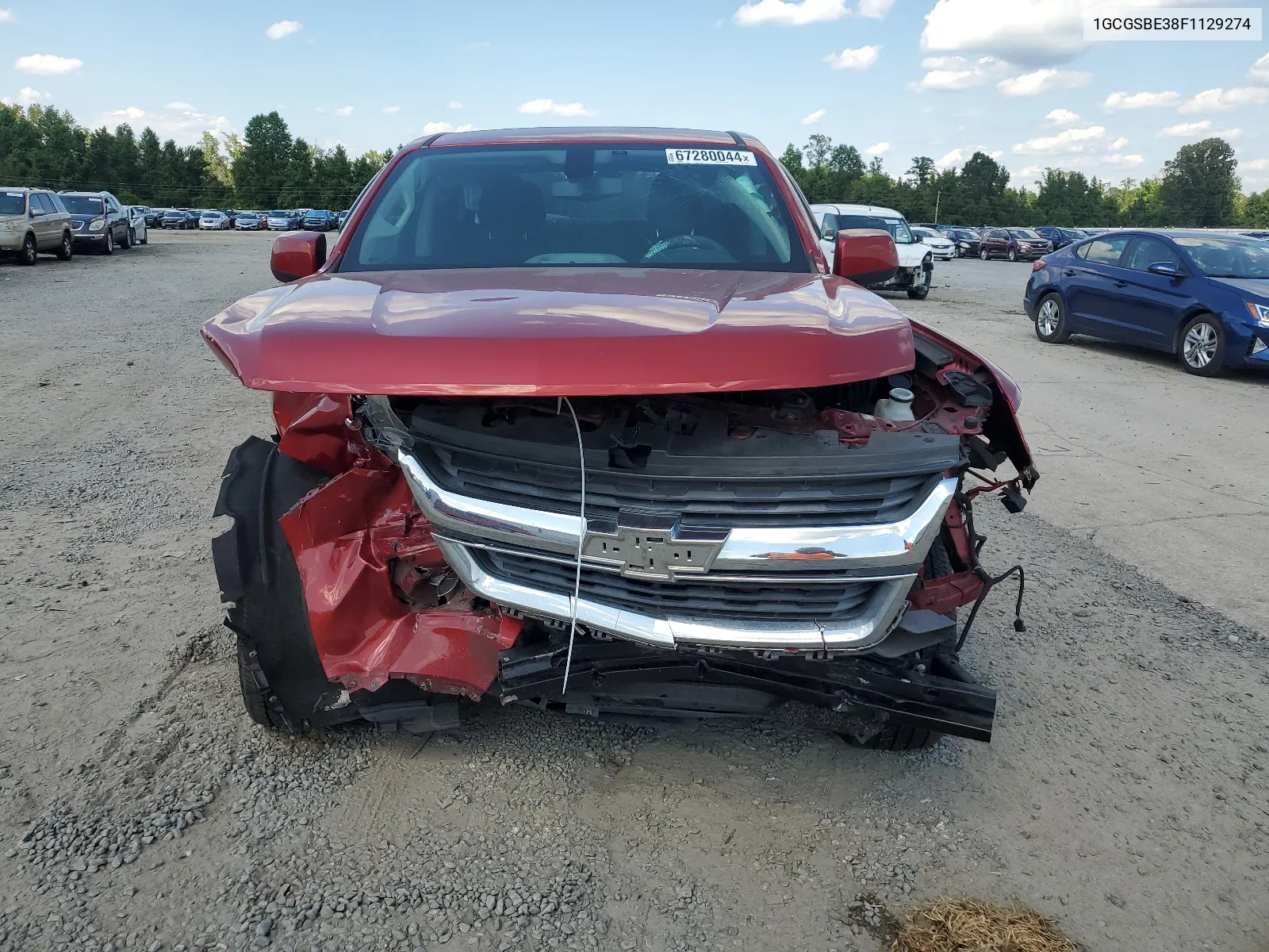 2015 Chevrolet Colorado Lt VIN: 1GCGSBE38F1129274 Lot: 67280044