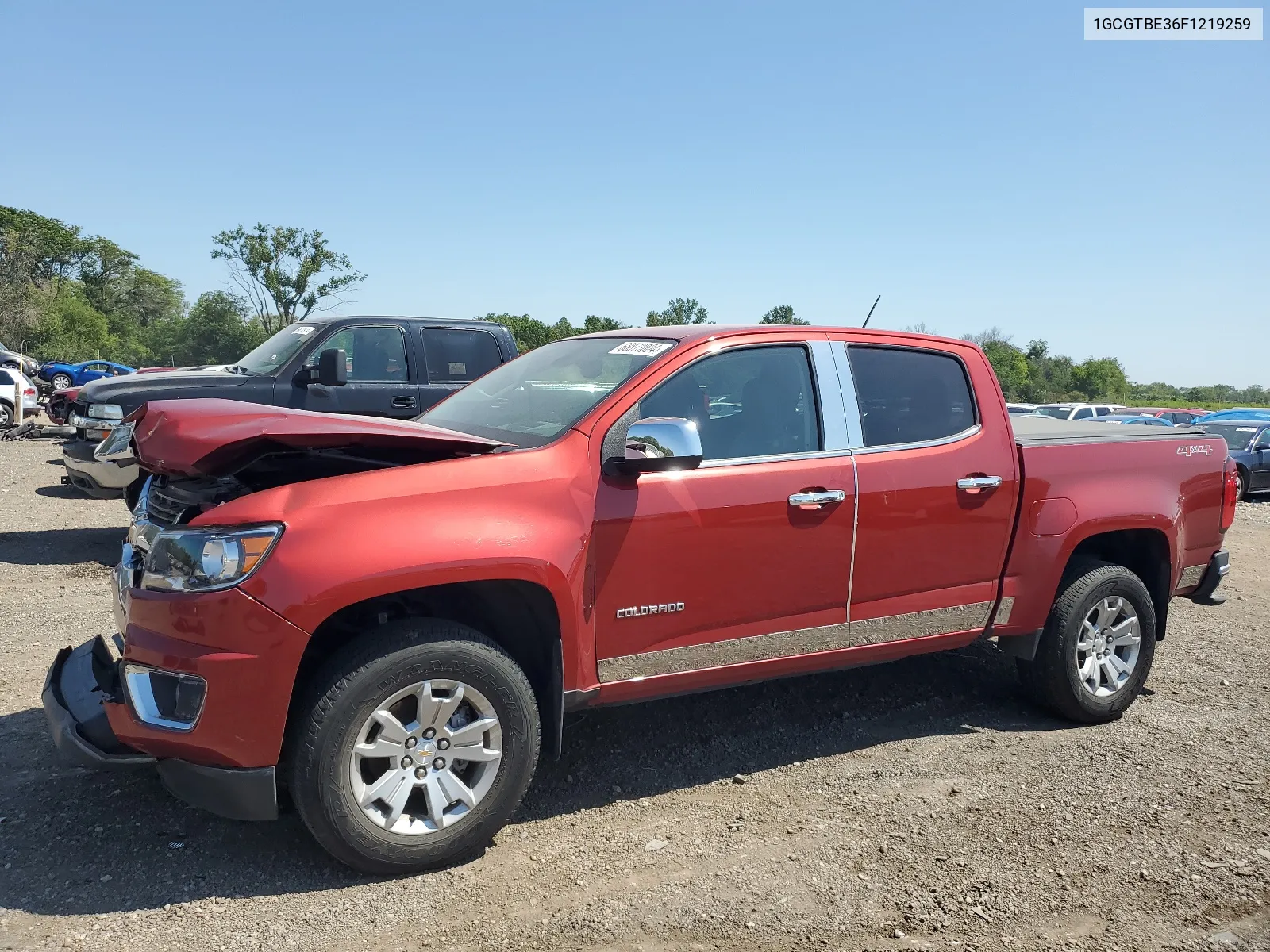 1GCGTBE36F1219259 2015 Chevrolet Colorado Lt