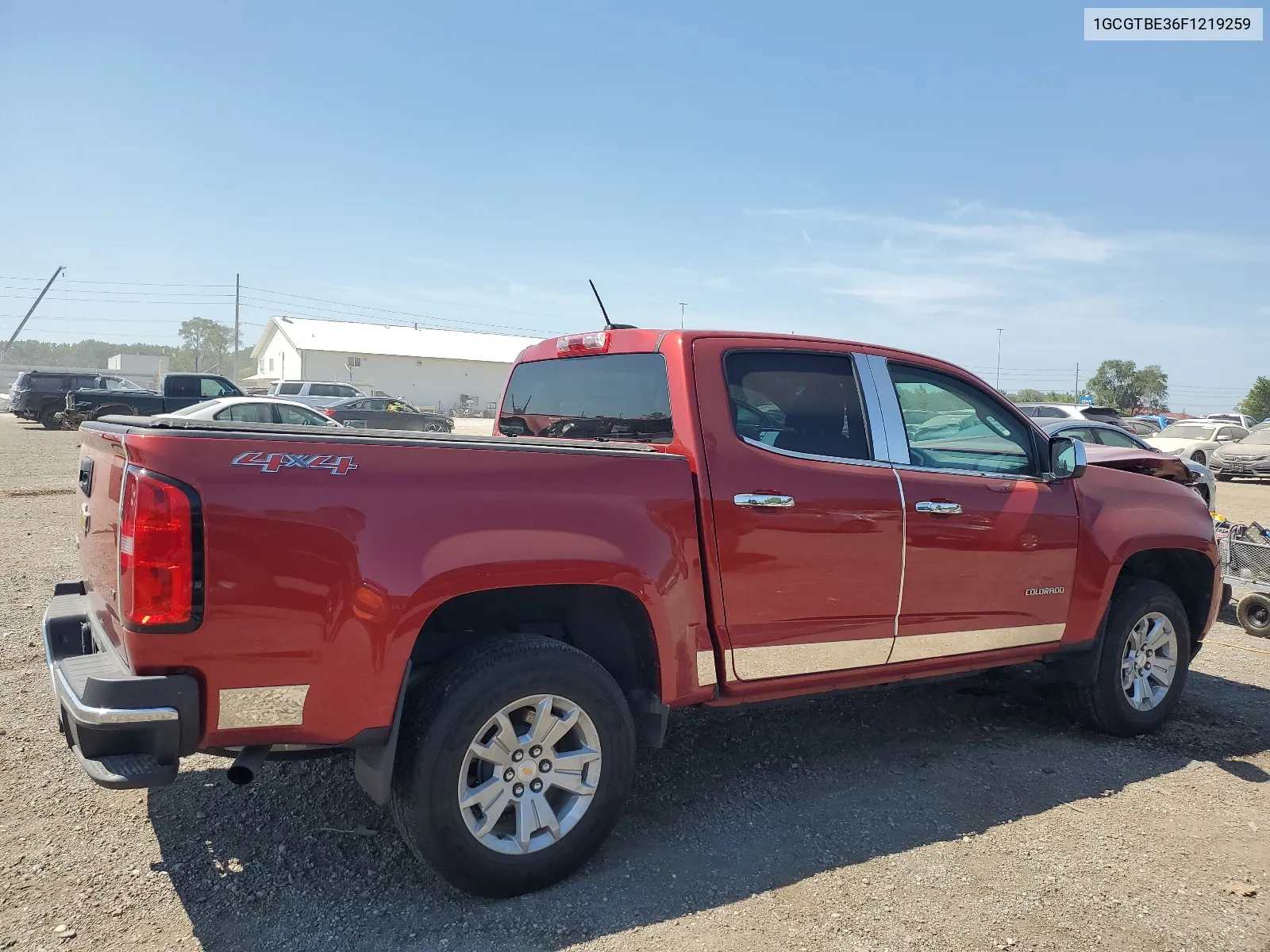 2015 Chevrolet Colorado Lt VIN: 1GCGTBE36F1219259 Lot: 68873004