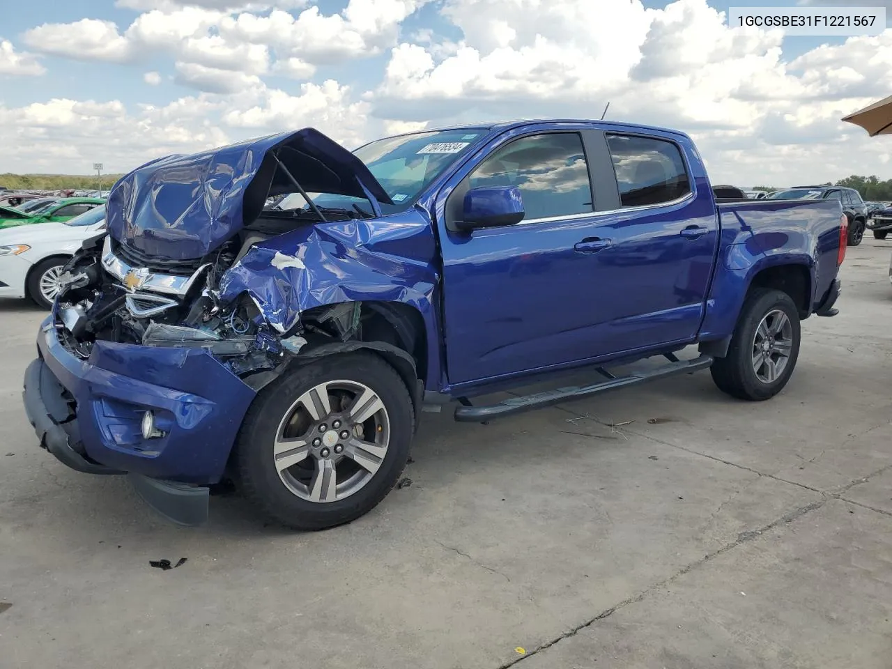 2015 Chevrolet Colorado Lt VIN: 1GCGSBE31F1221567 Lot: 70476534