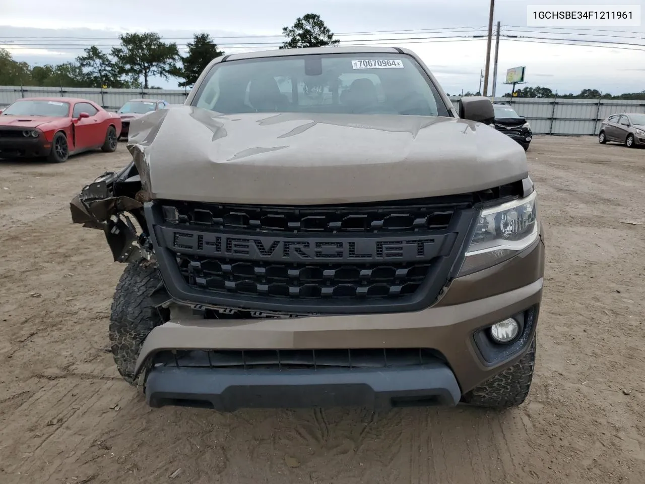 2015 Chevrolet Colorado Lt VIN: 1GCHSBE34F1211961 Lot: 70670964