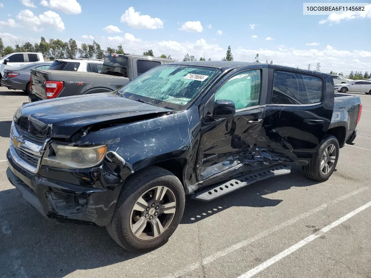 2015 Chevrolet Colorado Lt VIN: 1GCGSBEA6F1145682 Lot: 71679694