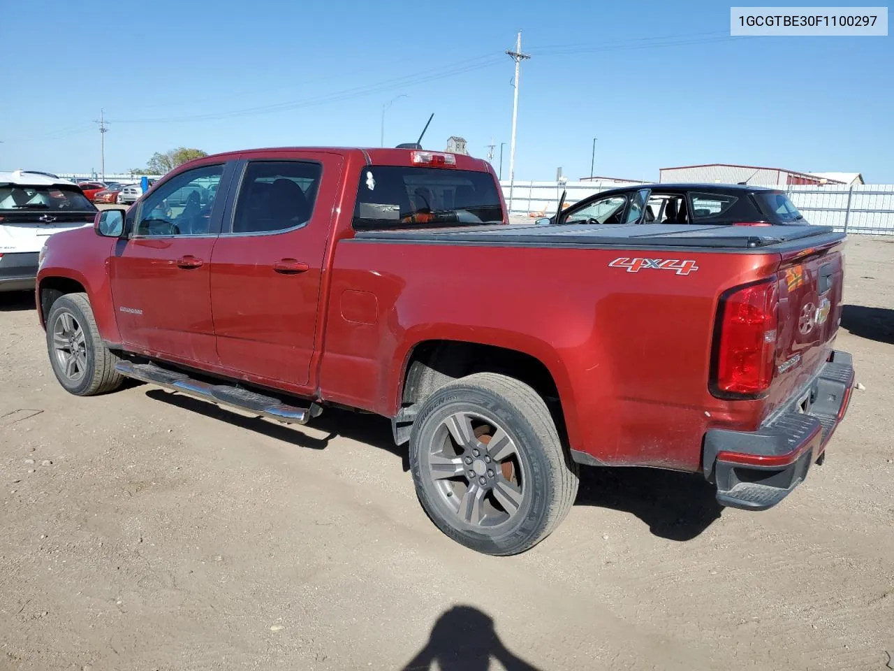 2015 Chevrolet Colorado Lt VIN: 1GCGTBE30F1100297 Lot: 72992244