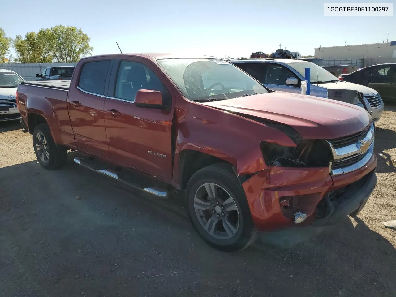 2015 Chevrolet Colorado Lt VIN: 1GCGTBE30F1100297 Lot: 72992244