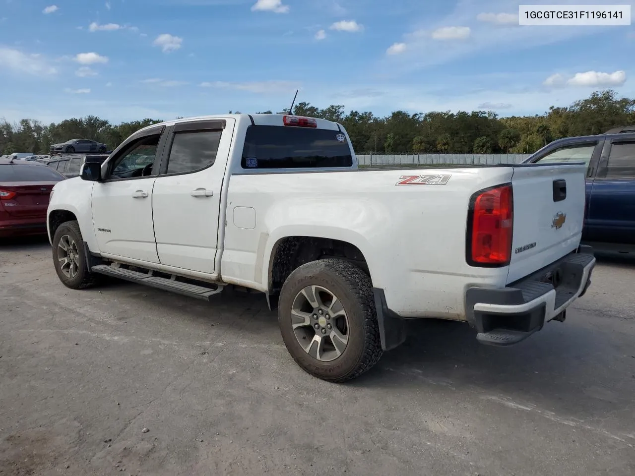 2015 Chevrolet Colorado Z71 VIN: 1GCGTCE31F1196141 Lot: 76930594