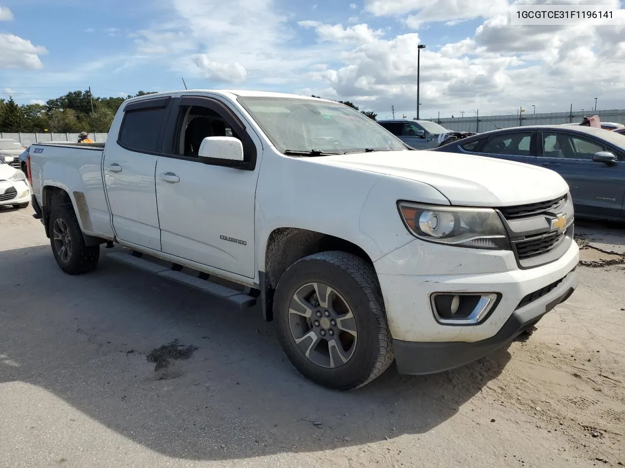 2015 Chevrolet Colorado Z71 VIN: 1GCGTCE31F1196141 Lot: 76930594