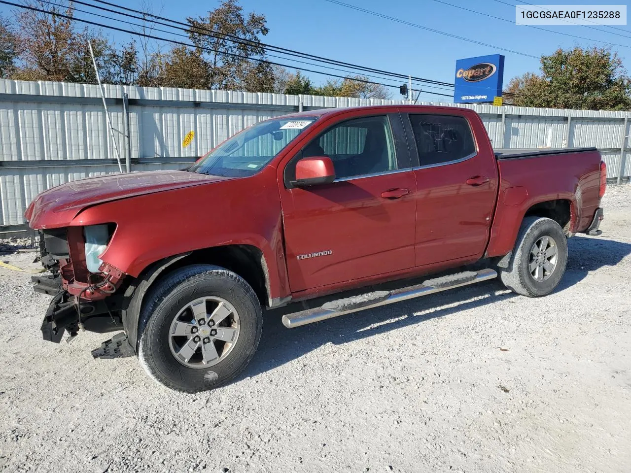 2015 Chevrolet Colorado VIN: 1GCGSAEA0F1235288 Lot: 77209794