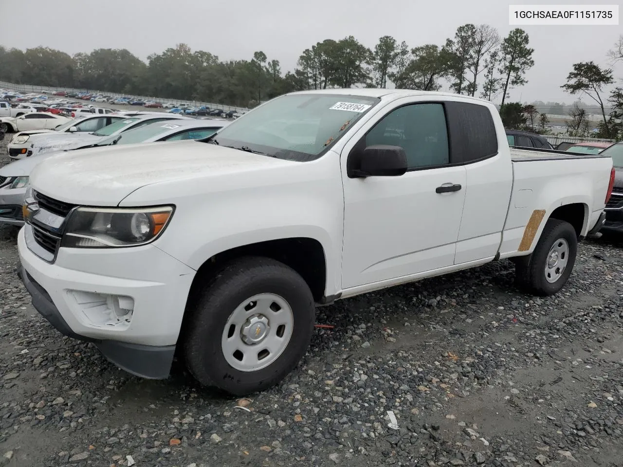 2015 Chevrolet Colorado VIN: 1GCHSAEA0F1151735 Lot: 79158764