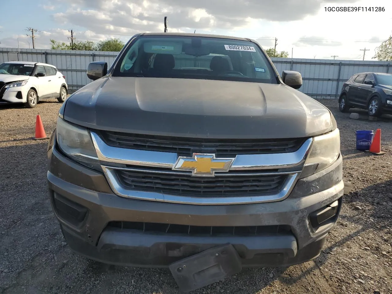 2015 Chevrolet Colorado Lt VIN: 1GCGSBE39F1141286 Lot: 80027034