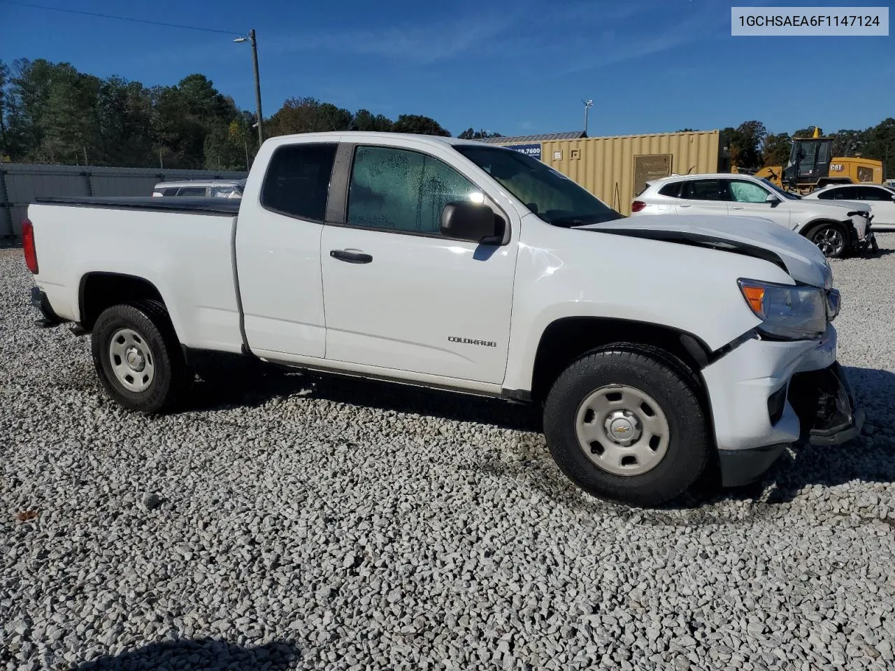 2015 Chevrolet Colorado VIN: 1GCHSAEA6F1147124 Lot: 80360244