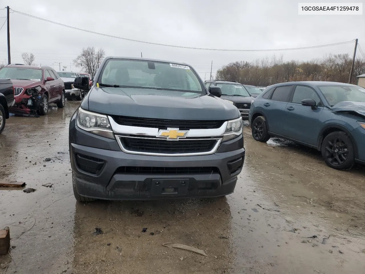 2015 Chevrolet Colorado VIN: 1GCGSAEA4F1259478 Lot: 80826734