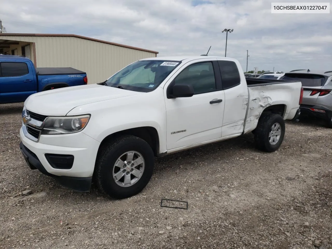 2016 Chevrolet Colorado VIN: 1GCHSBEAXG1227047 Lot: 51968444