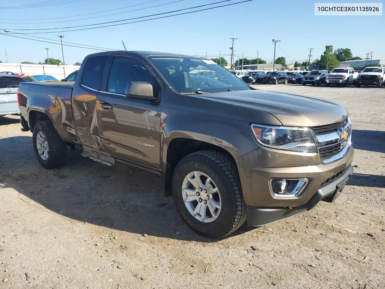 2016 Chevrolet Colorado Lt VIN: 1GCHTCE3XG1135926 Lot: 57056474