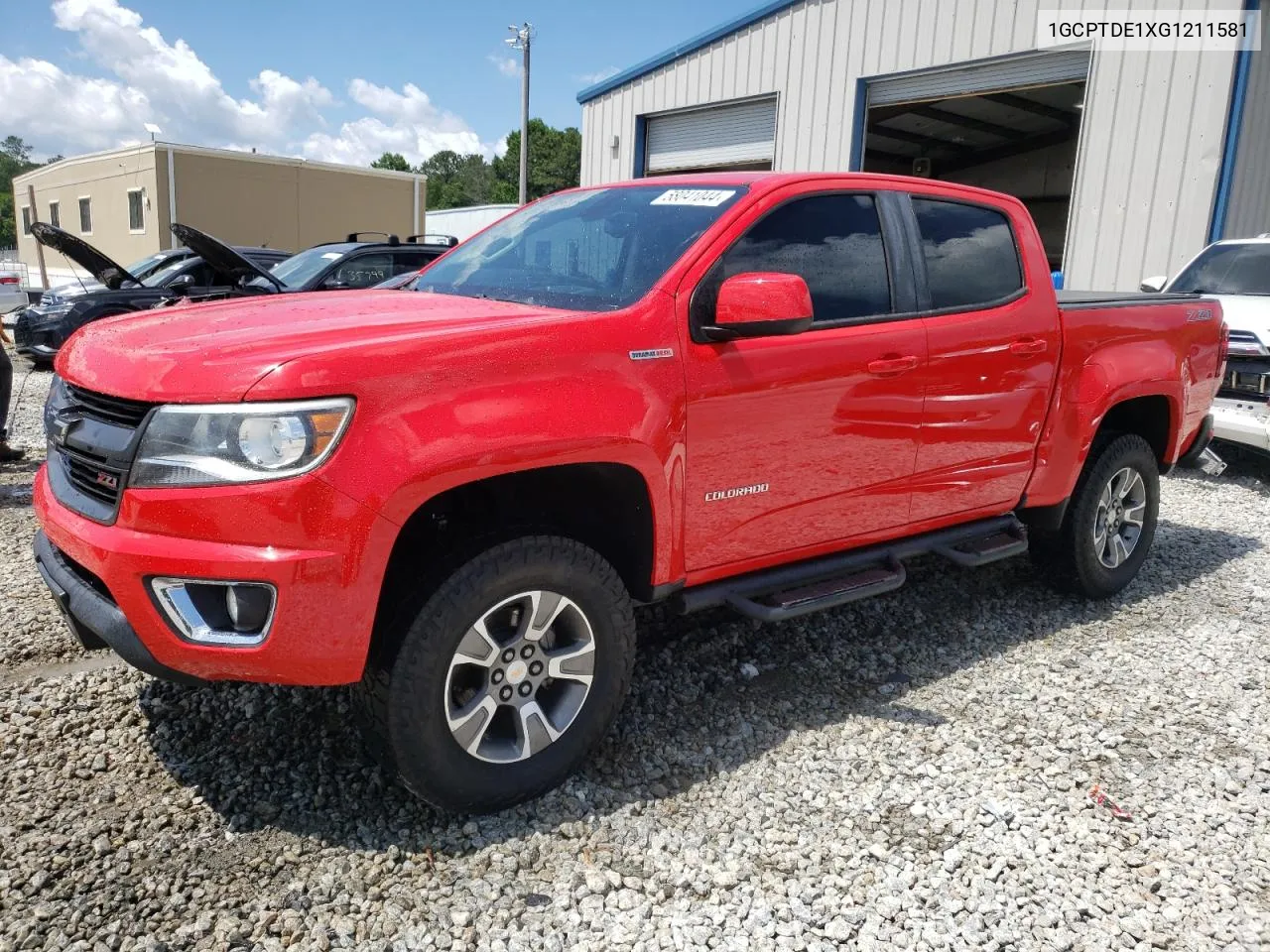 2016 Chevrolet Colorado Z71 VIN: 1GCPTDE1XG1211581 Lot: 58041044