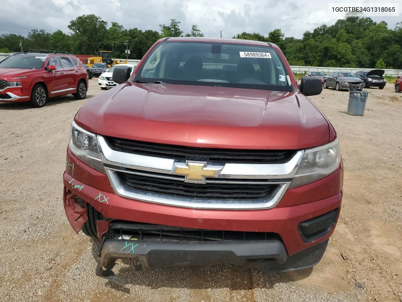 2016 Chevrolet Colorado VIN: 1GCGTBE34G1318065 Lot: 58989364