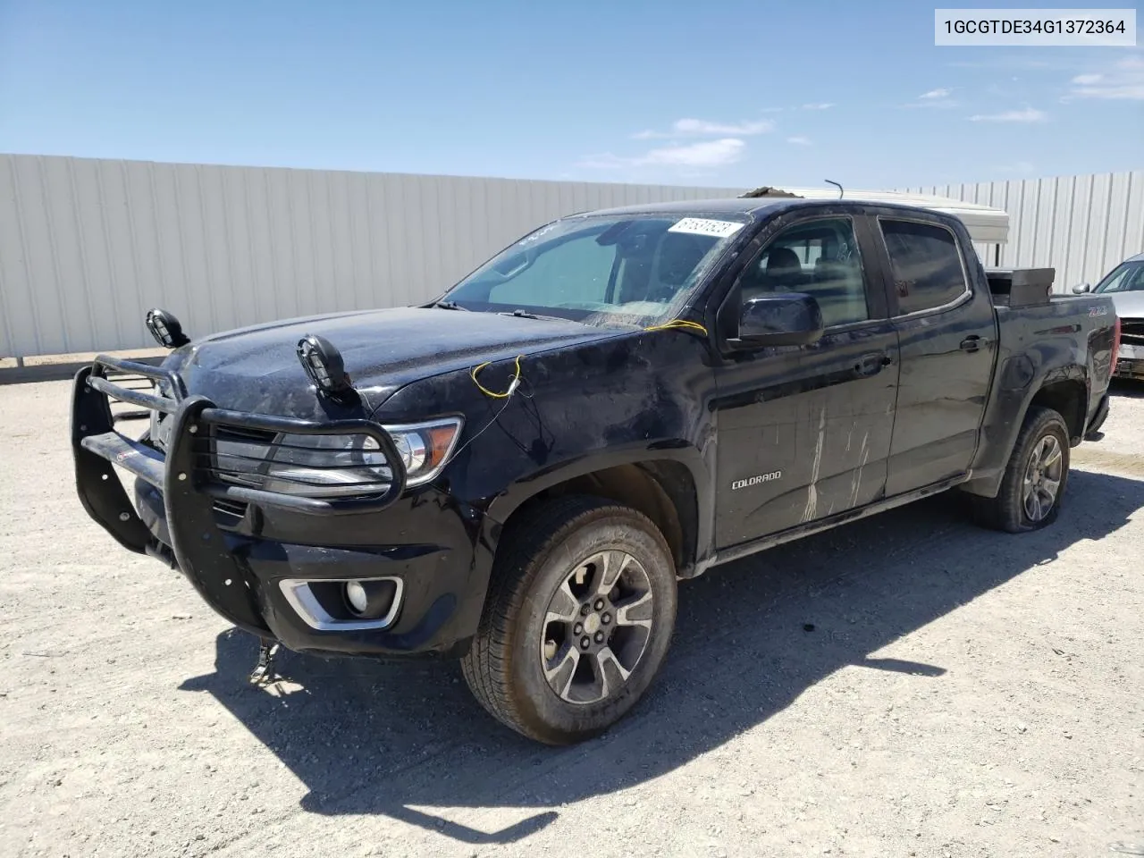 2016 Chevrolet Colorado Z71 VIN: 1GCGTDE34G1372364 Lot: 61531523