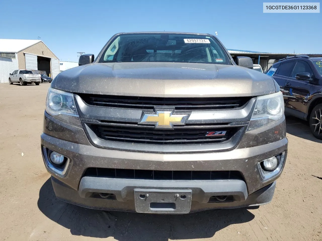 2016 Chevrolet Colorado Z71 VIN: 1GCGTDE36G1123368 Lot: 62097724