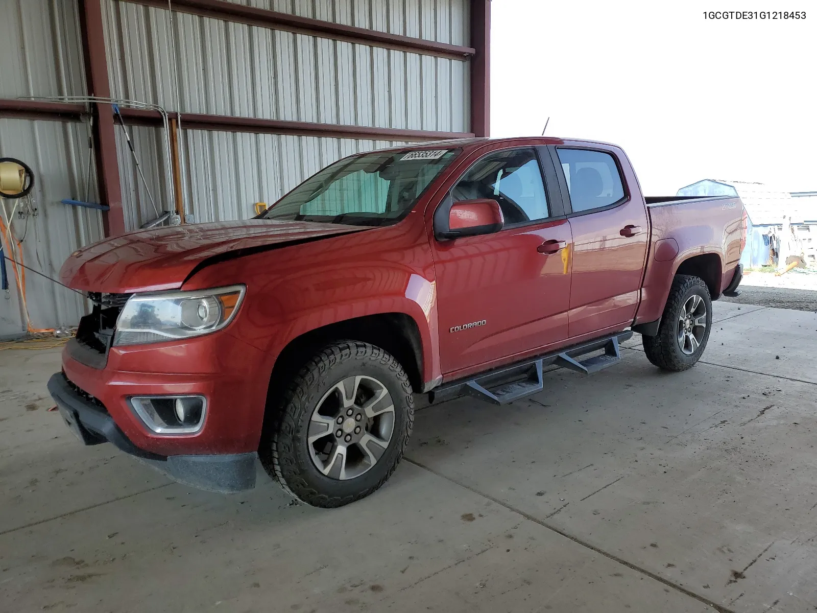 2016 Chevrolet Colorado Z71 VIN: 1GCGTDE31G1218453 Lot: 66535314