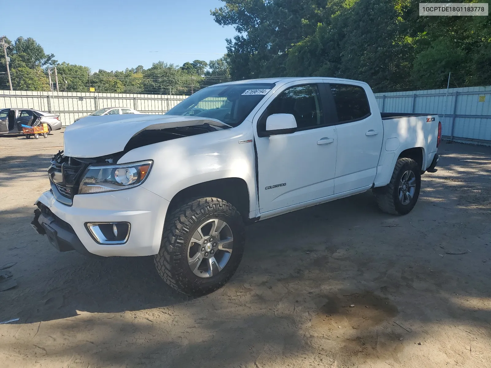 2016 Chevrolet Colorado Z71 VIN: 1GCPTDE18G1183778 Lot: 67696194