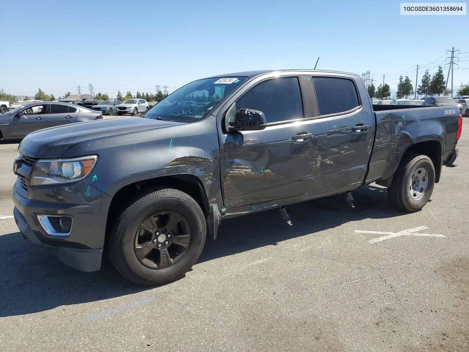 2016 Chevrolet Colorado Z71 VIN: 1GCGSDE36G1358694 Lot: 68294784