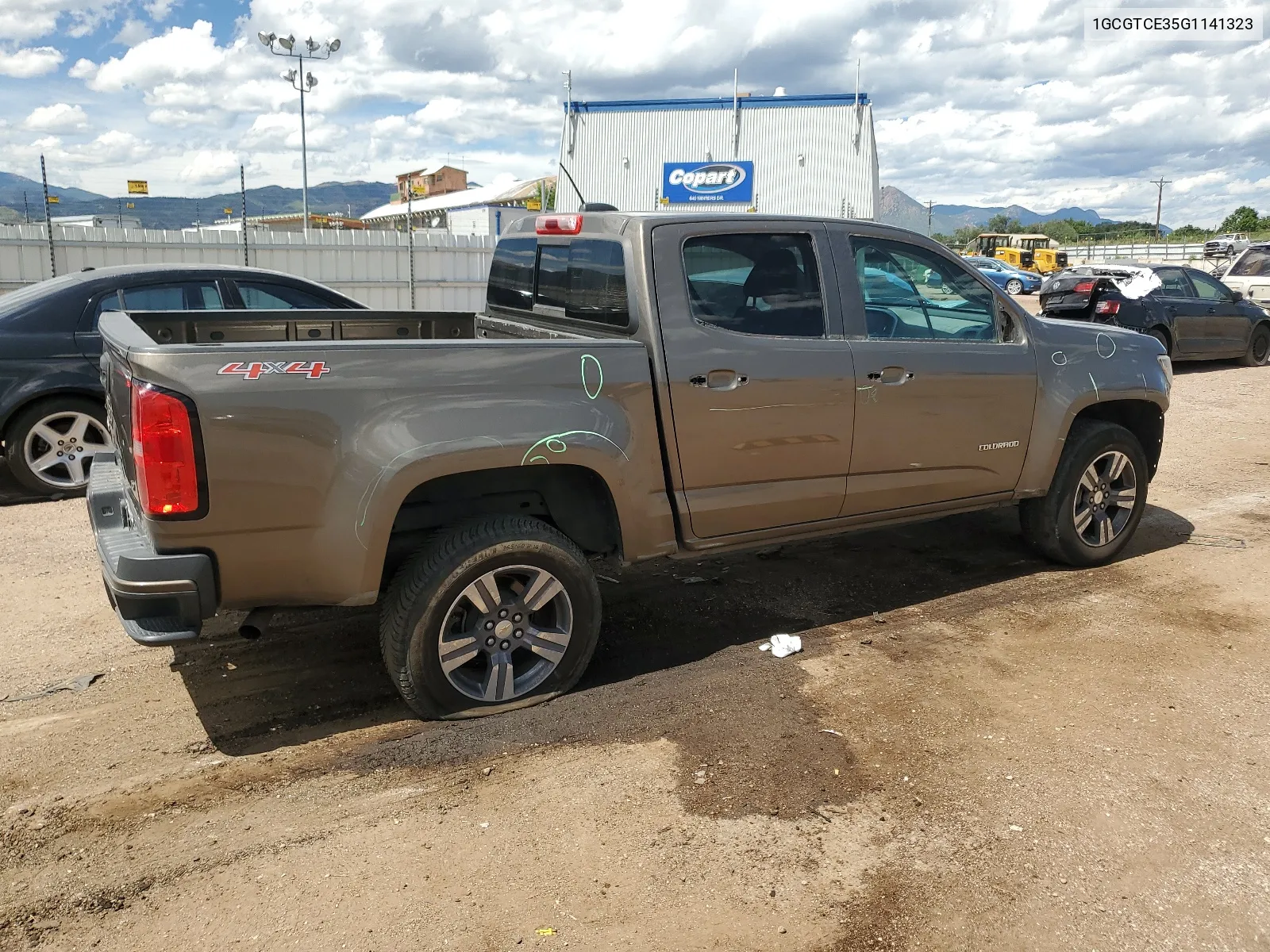 2016 Chevrolet Colorado Lt VIN: 1GCGTCE35G1141323 Lot: 68802594