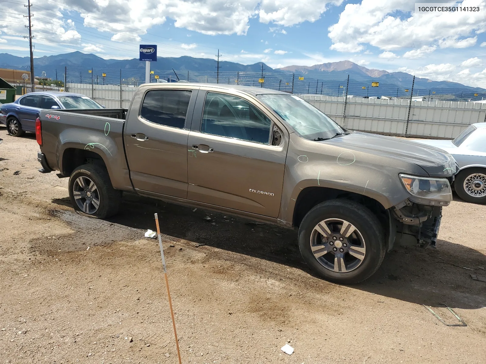 2016 Chevrolet Colorado Lt VIN: 1GCGTCE35G1141323 Lot: 68802594