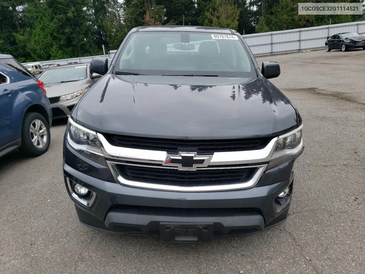 2016 Chevrolet Colorado Lt VIN: 1GCGSCE32G1114521 Lot: 69707874