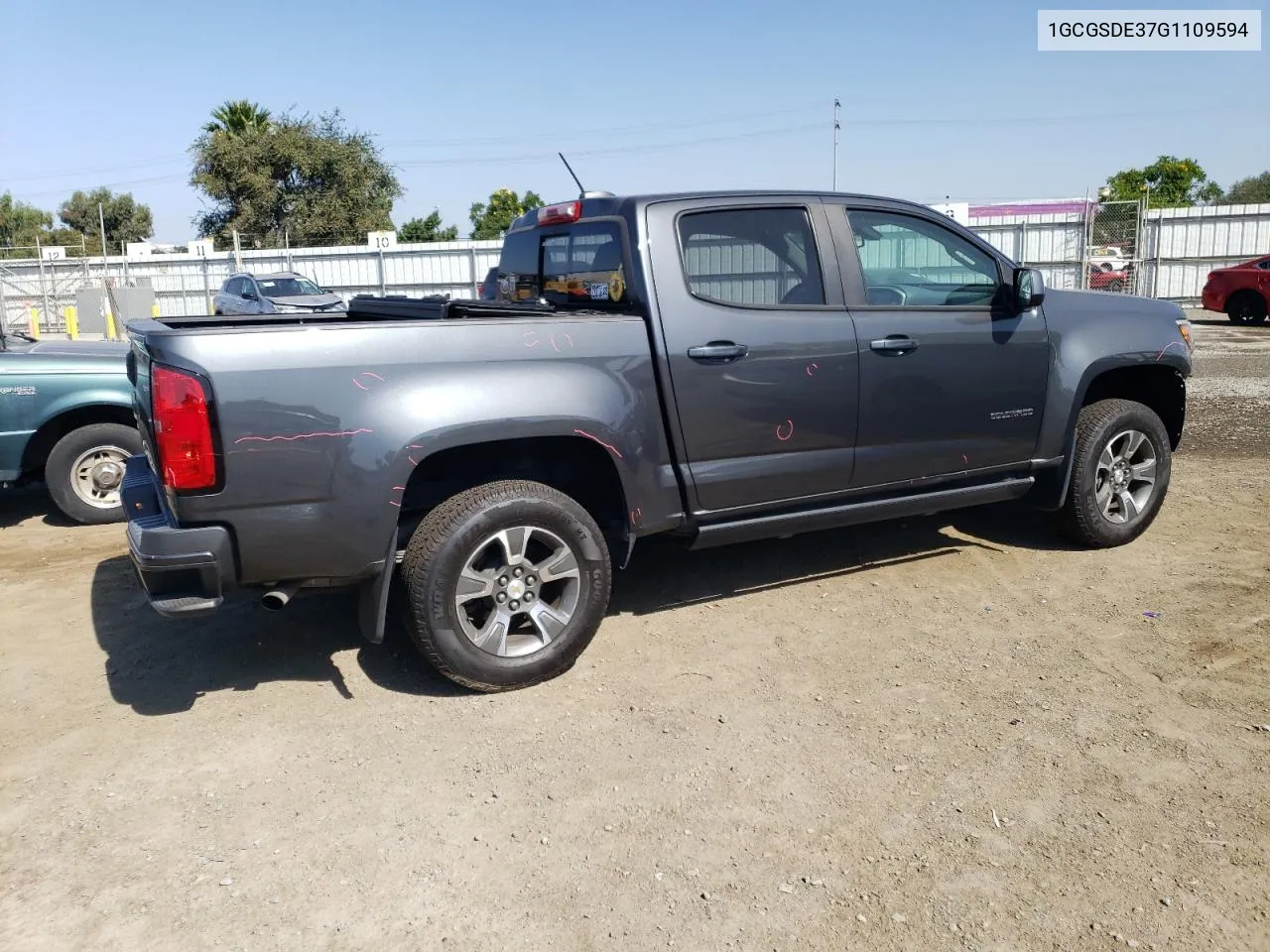 2016 Chevrolet Colorado Z71 VIN: 1GCGSDE37G1109594 Lot: 70636604