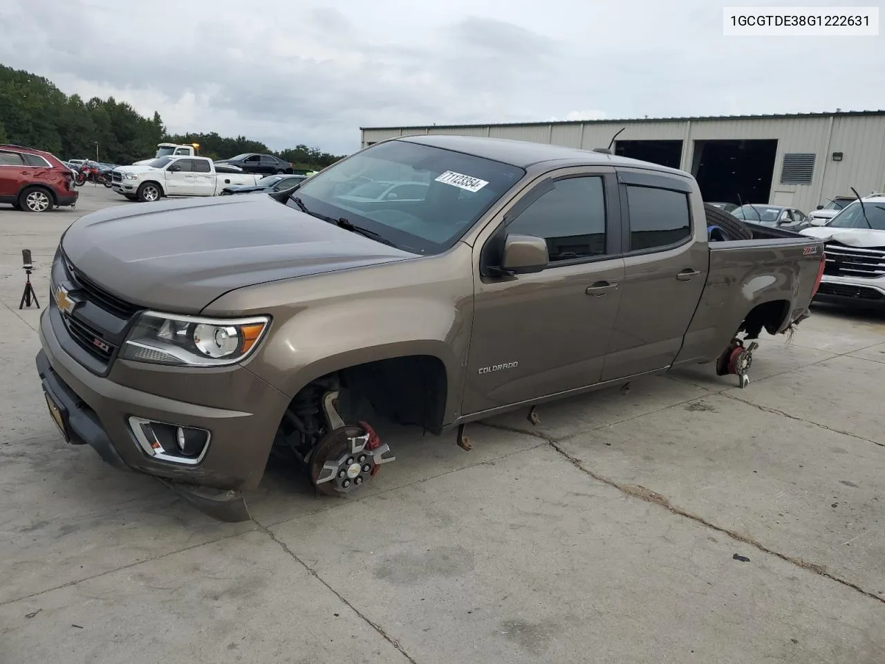 2016 Chevrolet Colorado Z71 VIN: 1GCGTDE38G1222631 Lot: 71123354