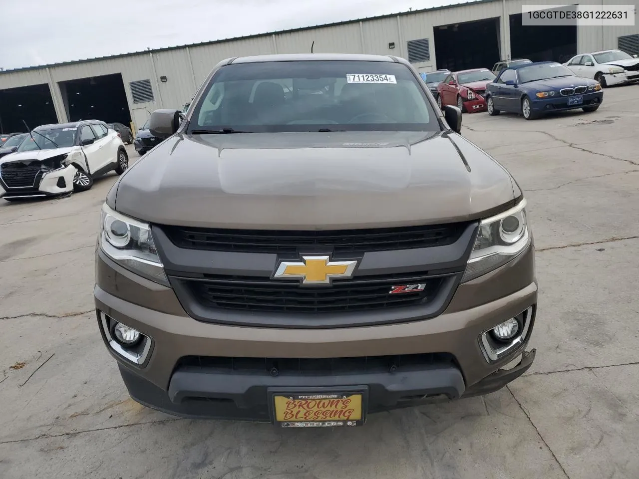 2016 Chevrolet Colorado Z71 VIN: 1GCGTDE38G1222631 Lot: 71123354